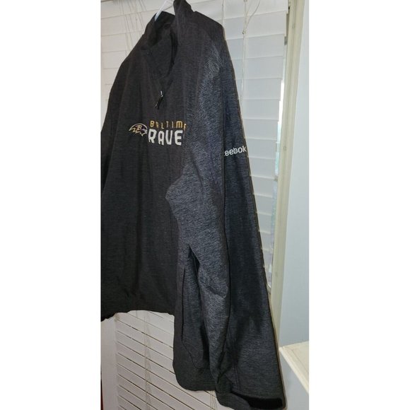 Baltimore Ravens NFL Reebok On Field Mens XL Full Zip Jacket preowned - Picture 3 of 16